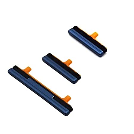 Ouxa External Side Button Out Keys for Samsung Galaxy S9 Plus Blue (Set of 3)