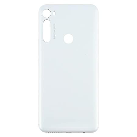 Ouxa Battery Door Back Panel Housing for Motorola Moto One Fusion Plus : White