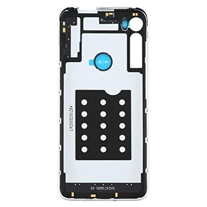 Ouxa Battery Door Back Panel Housing for Motorola Moto One Fusion Plus : White