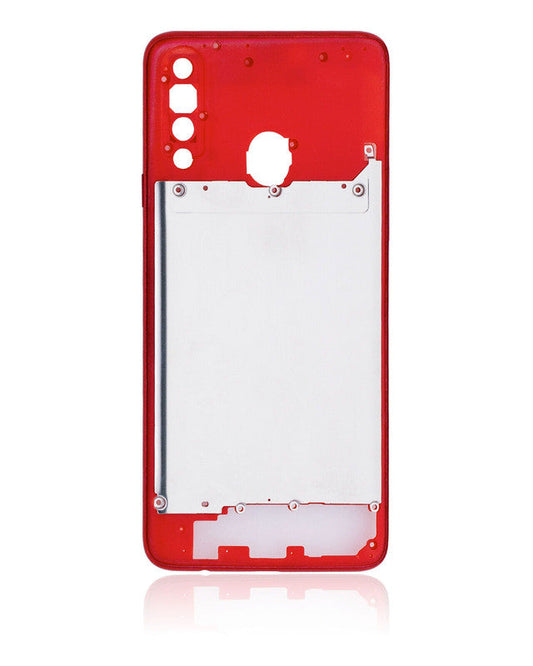 Ouxa Middle Ring Outer Frame for Samsung Galaxy A20S Red