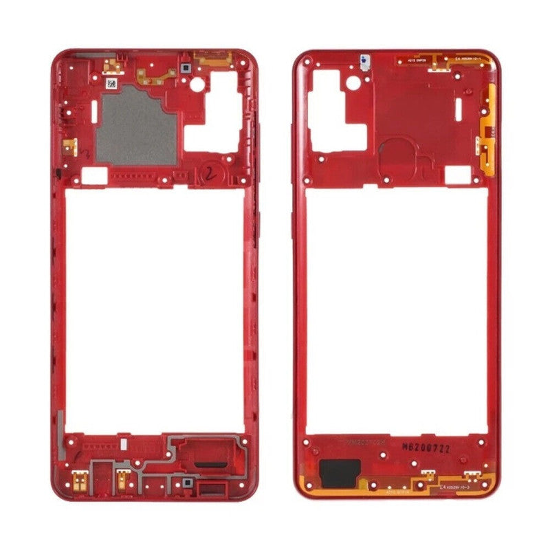 Ouxa Middle Ring Outer Frame for Samsung Galaxy A21S Red