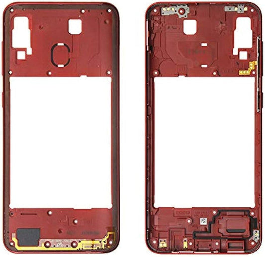 Ouxa Middle Ring Outer Frame for Samsung Galaxy A30 Red