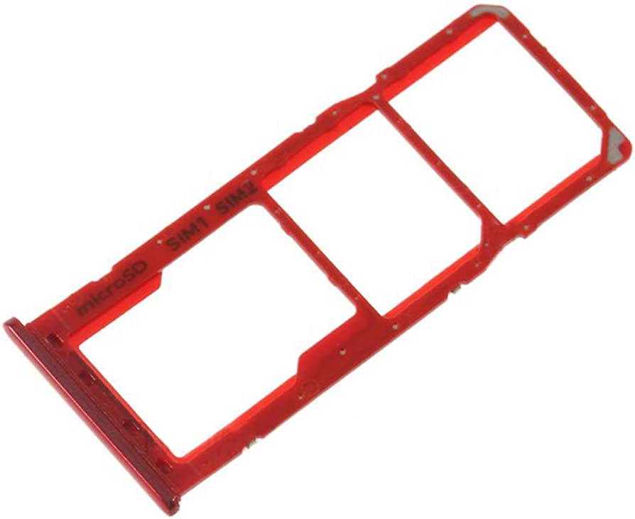 Ouxa Sim Tray Slot Holder for Samsung Galaxy A50 Red