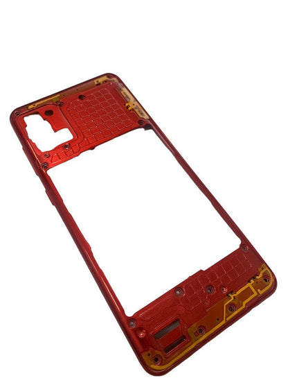 Ouxa Middle Ring Outer Frame for Samsung Galaxy A31 Red