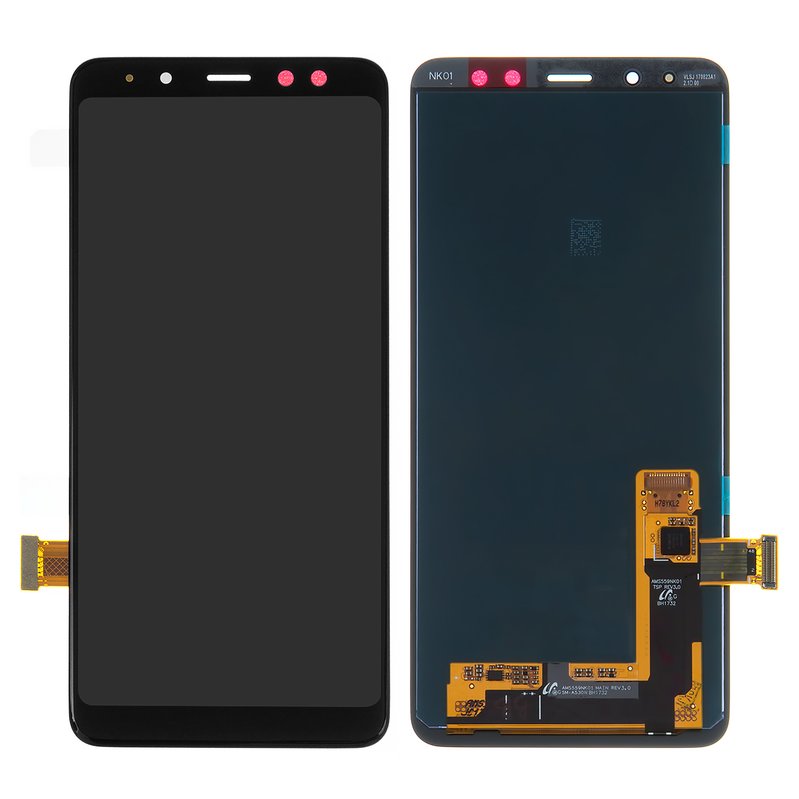 Ouxa Lcd Display Combo Folder for Samsung Galaxy A8 Black