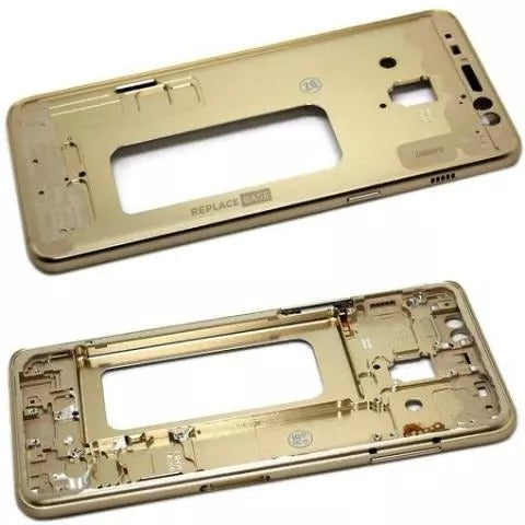 Ouxa LCD Frame Middle Chassis for Samsung Galaxy A8 Plus Gold