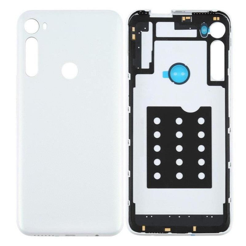 Ouxa Battery Door Back Panel Housing for Motorola Moto One Fusion Plus : White