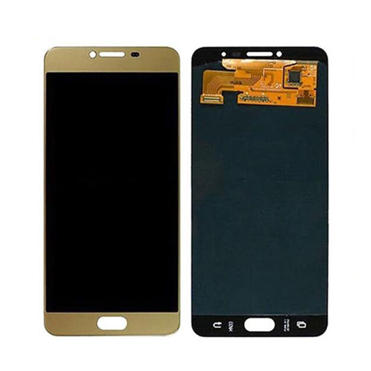 Ouxa Lcd Display Combo Folder for Samsung Galaxy C7 Pro Gold