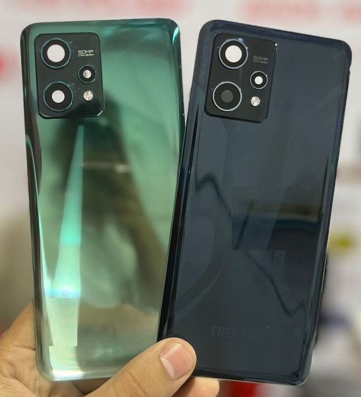 Ouxa Back Panel Glass with Camera Lens for Realme 9 Pro Plus 5G : Green