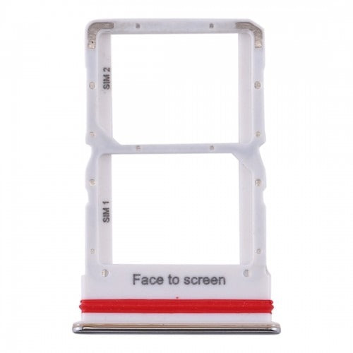 Ouxa Sim Tray Slot Holder for Xiaomi Mi 10 Lite 5G Silver