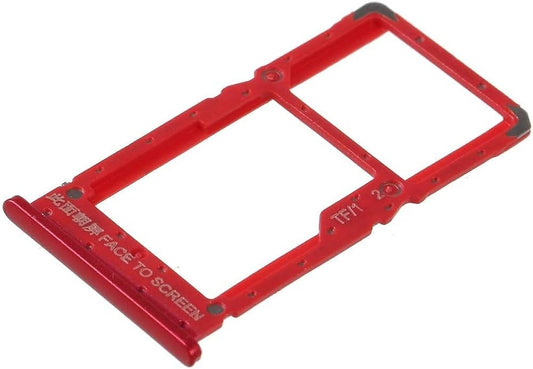 Ouxa Sim Tray Slot Holder for Xiaomi Redmi Note 6 Pro Red