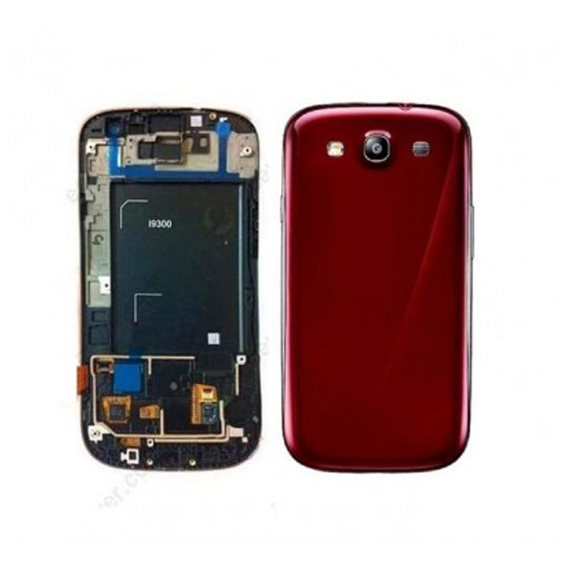 Ouxa Back Panel Housing Body for Samsung Galaxy SIII Red