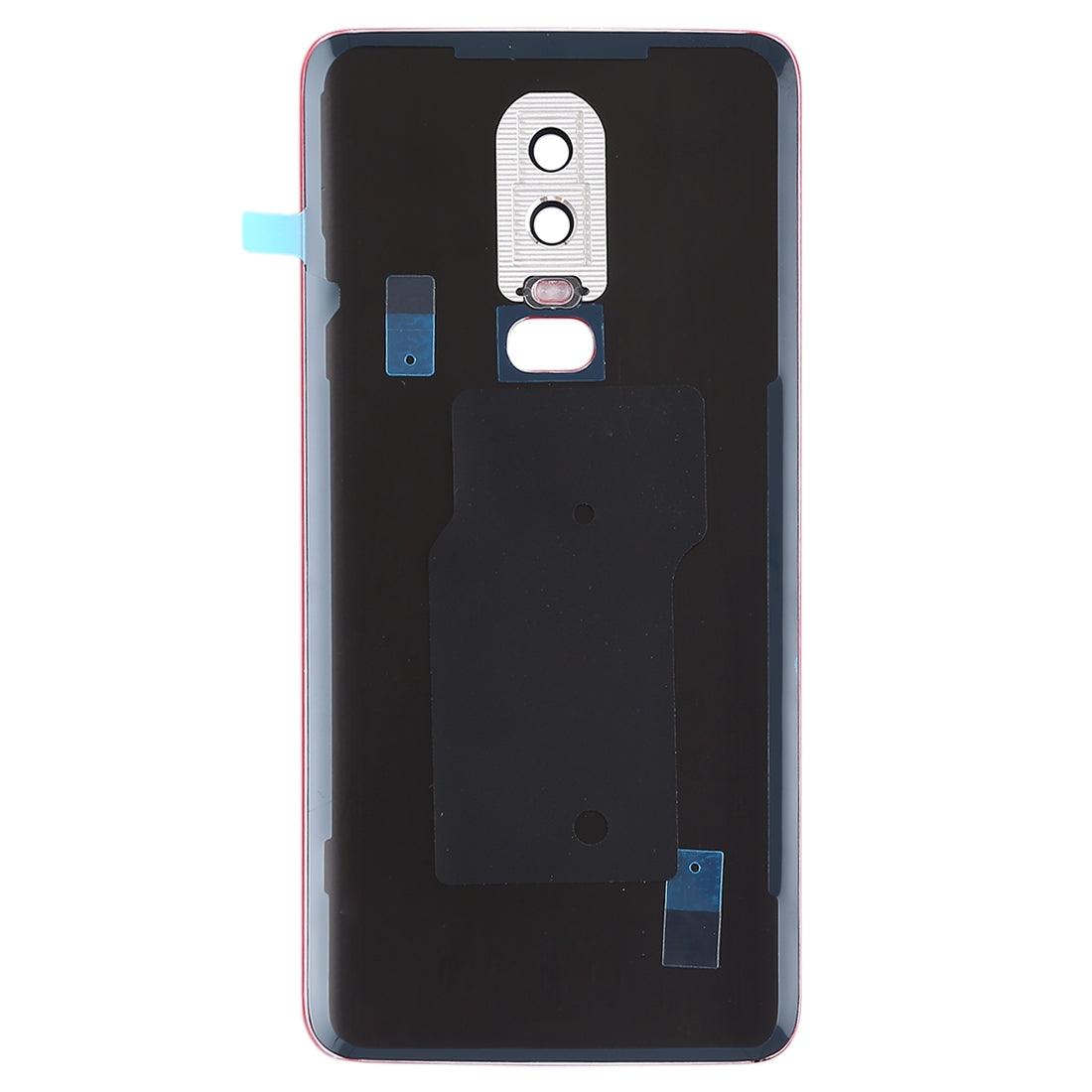 Ouxa Battery Door Back Panel Housing for Oneplus 6 {With Camera Lens} : Red