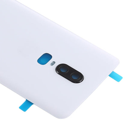 Ouxa Battery Door Back Panel Housing for Oneplus 6 {With Camera Lens} : White