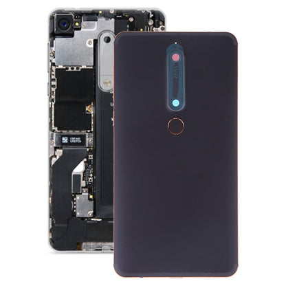 Ouxa Battery Door Back Panel Housing for Nokia 6.1 : Black