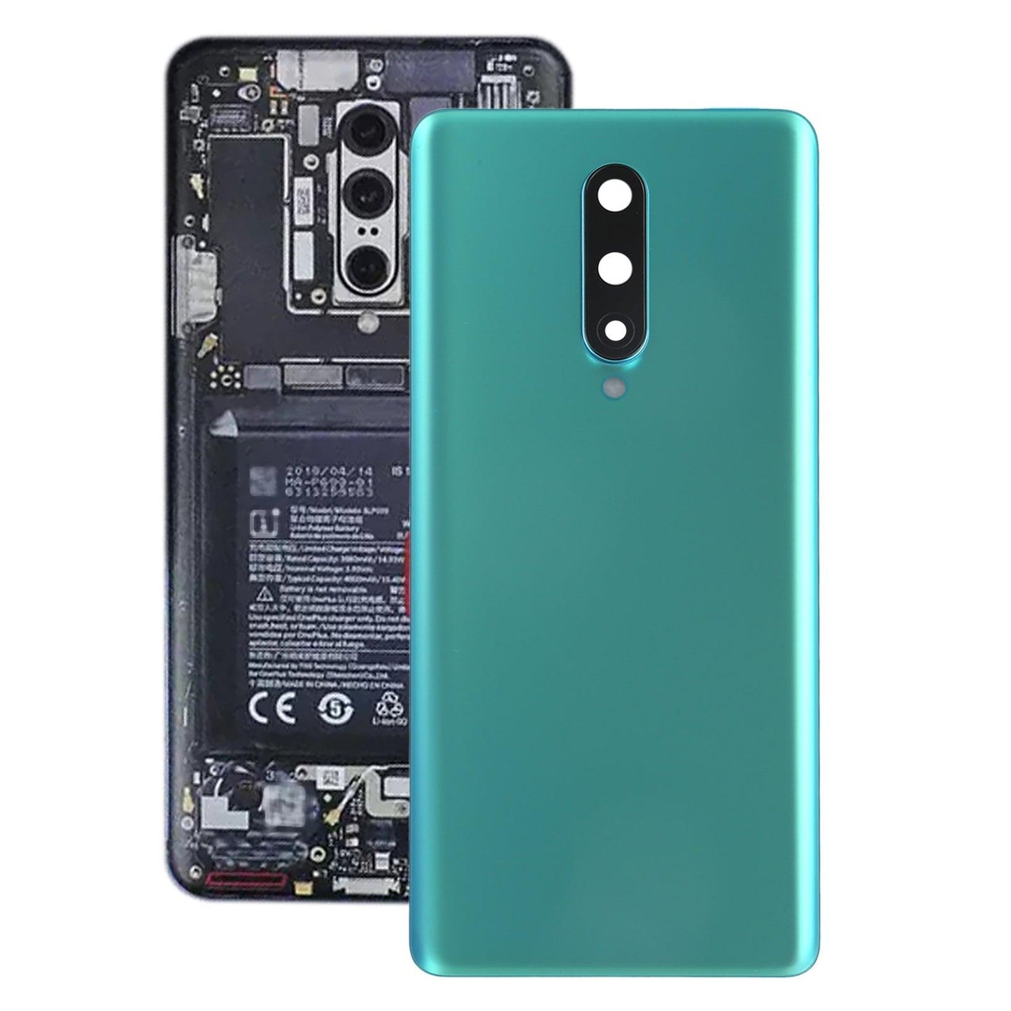 Ouxa Battery Door Back Panel Housing for Oneplus 8 : Green