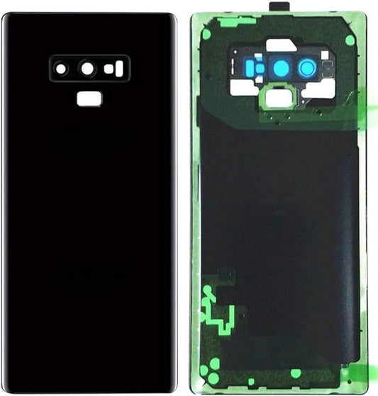 Back Panel Glass With Camera Lens for Samsung Galaxy Note 9 Black