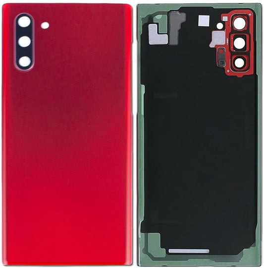 Back Panel Glass With Camera Lens for Samsung Galaxy Note 10 (5G) Aura Red