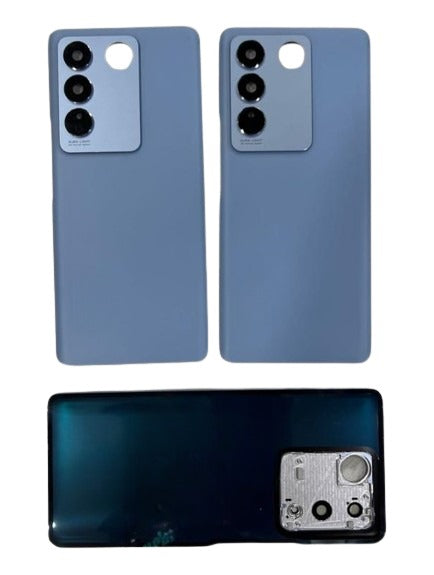 Ouxa Back Panel with Camera Lens for Vivo V27 Pro  Blue