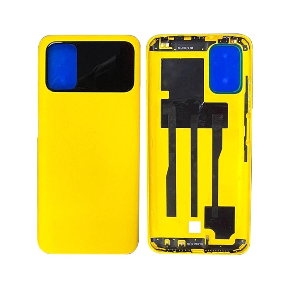 Ouxa Battery Door Back Panel Housing for Xiaomi Poco M3 : Yellow