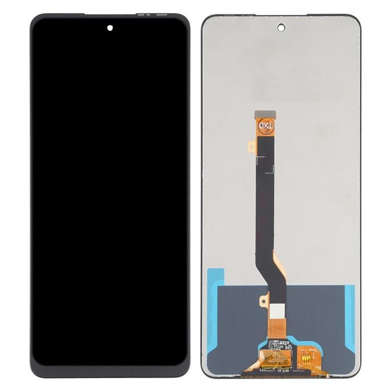 Ouxa Lcd Display Folder Combo for Infinix Hot 10S Black