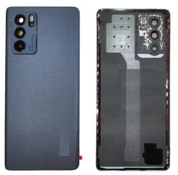 Ouxa Battery Door Back Panel Housing for Reno 6 Pro 5G : Black