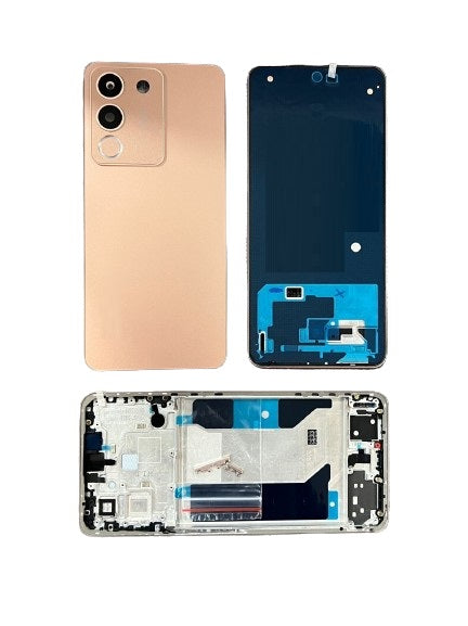 Ouxa Back Panel Housing with Middle Frame for Vivo Y200 Gold